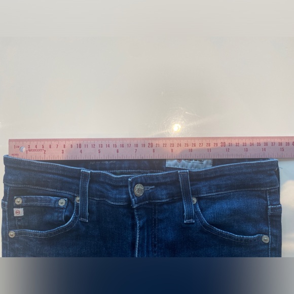 AG Jeans The Farrah High Rise Skinning Ankle in Dark Blue Size 28R - Picture 8 of 9